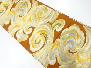 アンティーク　唐草模様織出し袋帯（材料）